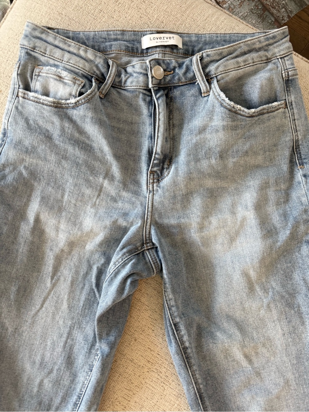 Lovervet by Vervet Light Blue Cropped Ankle Jeans Size 16w Comfortable jeans